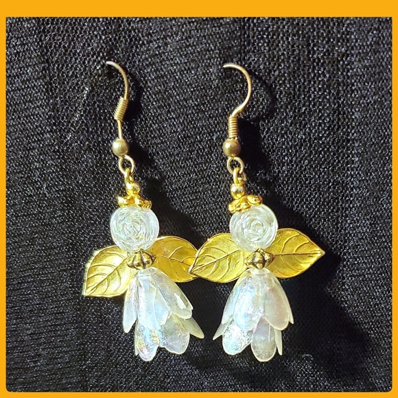 Cute Angel Bell Earrings - Picture 1 of 6